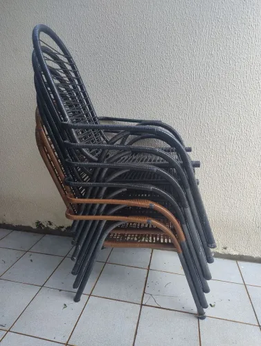 Cadeira de varanda corda naylon tenho 7 unidades