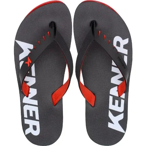 Sandália Masculina Chinelo Slim Adulto Macio Kenner Red Preto 21000310011