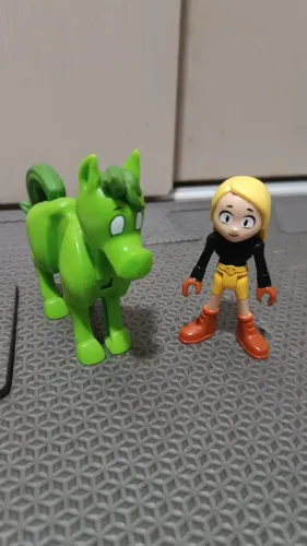 Imaginext Teen Titans Go Terra e Mutano Cavalo Original Fisher-Price