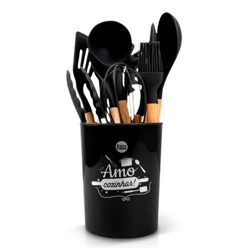 Conjunto Utensílios de Silicone 12 peças