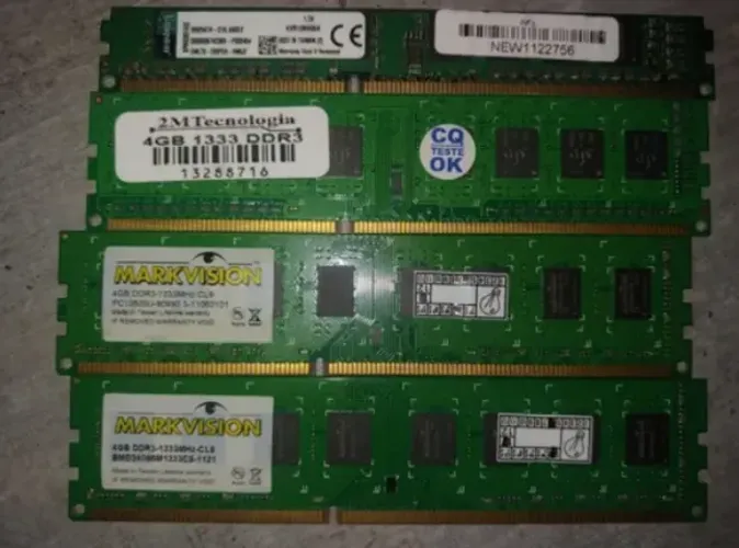 Memória Ddr3 4x4gb 16gb