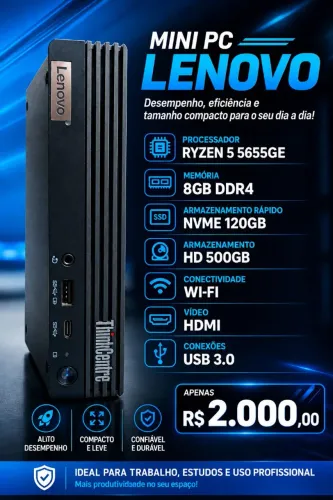 Mini PC Lenovo Ryzen 5 5655GE