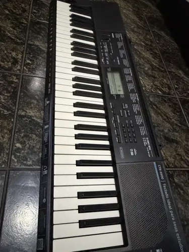 Teclado Casio CTK-3500 Seminovo - Teclas Sensíveis, USB/MIDI + Fonte Original