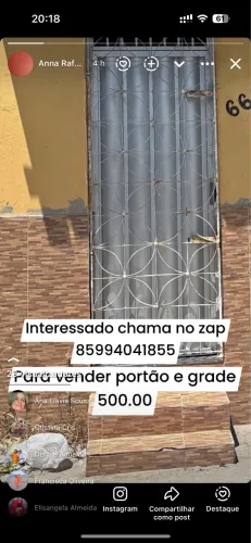 Portão e grade