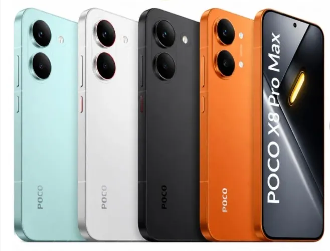 Poco X8 pro Max 256gb 12 ram ( Branco, preto, azul e laranja) Novo