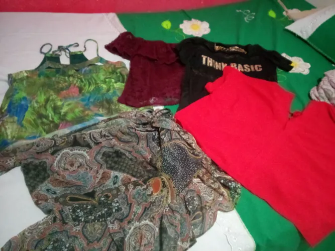 Conjunto de 5 blusas femininas