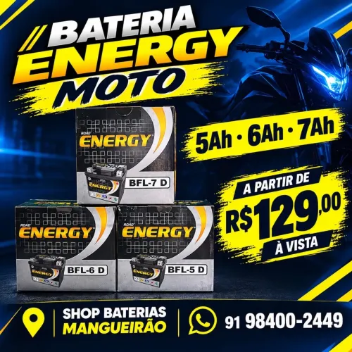 Baterias Moto - 5Ah 6Ah e 7Ah