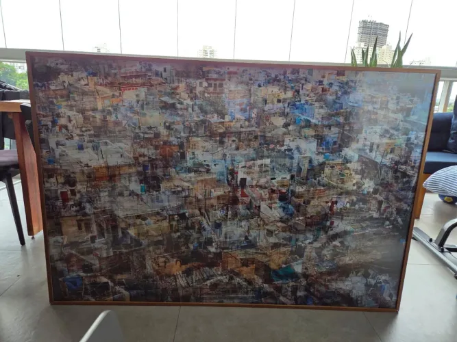 Quadro emoldurado Jaisalmer Índia, de Rudi Sebastião, 1m x 1.5m, com certificado