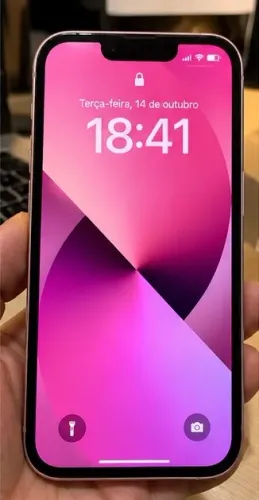 IPHONE 13 ROSA 128GB IMPECÁVEL - 94% DE BATERIA + ACESSÓRIOS