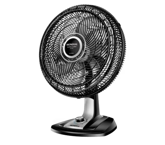 MONDIAL Ventilador 40cm Super Turbo 8 Pás, Preto/Prata, 140W, 220V - VTX-40-8P