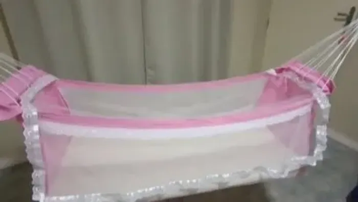 Rede berço menina bebê 