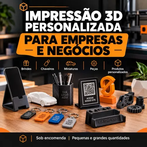 BRINDES PERSONALIZADOS PARA EMPRESAS - IMPRESSÃO 3D