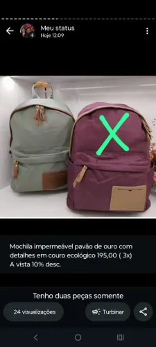 Mochila impermeável