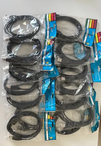 Cabo USB impressora lote 40 unidades