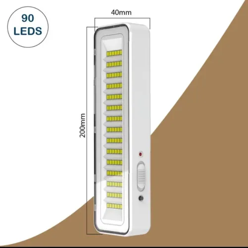 Luminária lâmpada de Emergência 90 Leds Recarregável bivolt