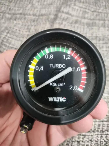Manômetro Mecânico Pressão De Turbo 0-2kgf/cm2 Caminhão Mercedes Gm Ford Vw