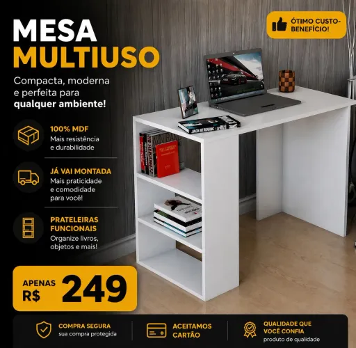 Mesa multiuso em MDF