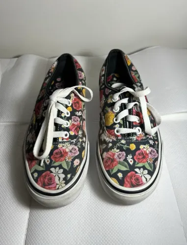 Tenis Vans Florido 36 Pouco Usado Perfeito Estado Lindo Confortável