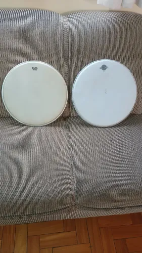 Pele bateria Remo encore porosa 13 e pele luen dudu portes 14 porosa