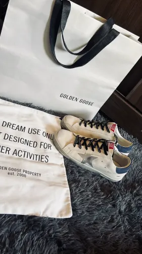 Tênis golden goose superstar branco