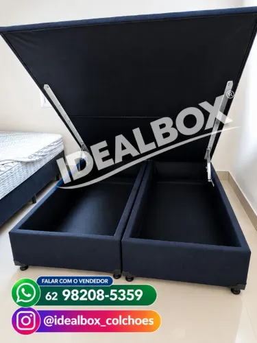 BOX BAU QUEEN 158*198 | IDEAL PARA SEU LAR ..