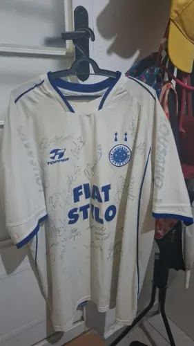 Camisa cruzeiro 2003 toda autografada reliquia