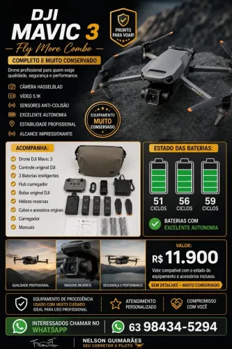 Vende-se Drone DJI Mavic 3