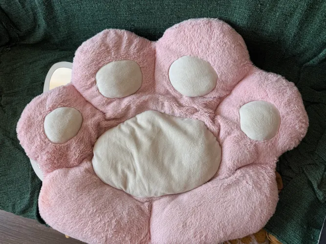 Almofada de patinha de gato e espelho da hello kitty