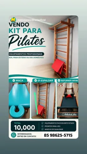 MACA PARA AULA DE PILATES E STUDIO DE BELEZA.