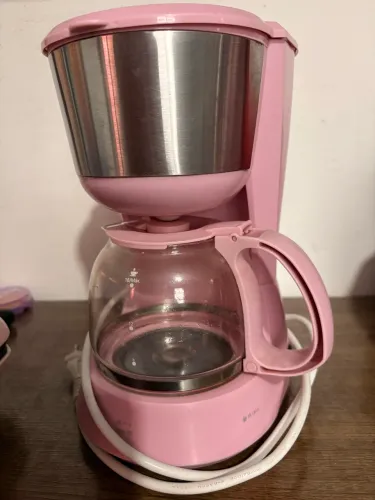 Cafeteira Elétrica Rosa - Completa, Funcionando Perfeitamente