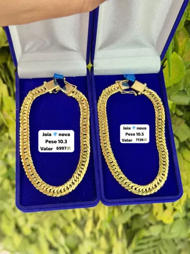 Pulseira de ouro 18k Novas Exclusivas | Certificado de garantia | Loja física 