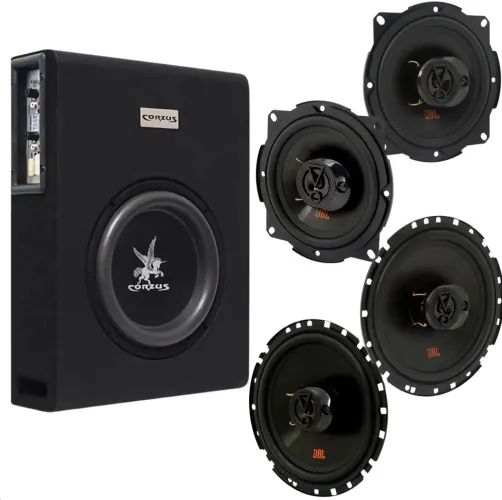 Vendo Kit 4 Alto Falantes Jbl + Caixa Amplific Corzus Cxs 303 Slim