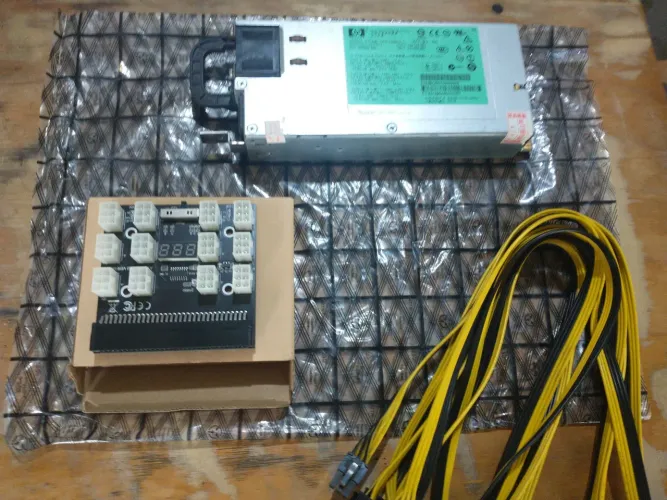 Fonte de Servidor Hp Dps-1200fb Completo Com Placa E Cabos