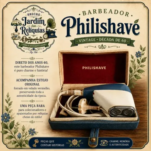 Barbeador Elétrico anos 60 Philishave