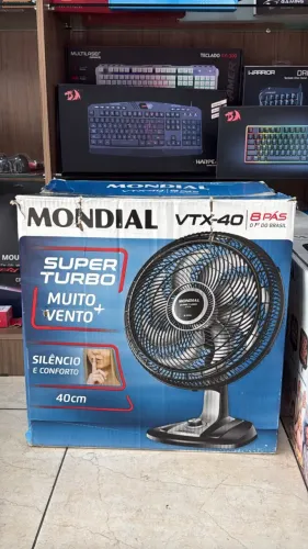 Ventilador 40cm Super Turbo 8 Pás Mondial 140W - VTX-40-8P - Loja Física em Curitiba