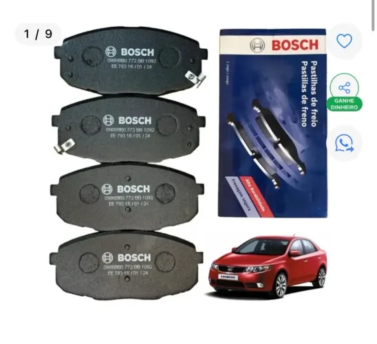 Pastilhas de freio Kia cerato i30