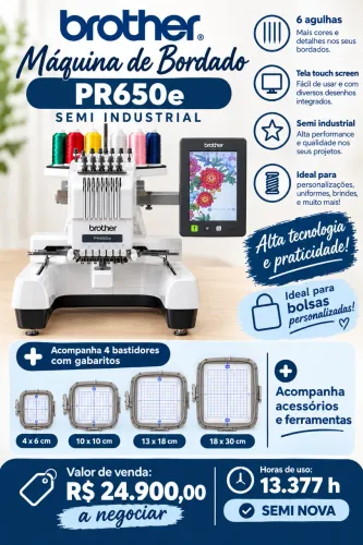 Máquina de bordado Brother PR650e