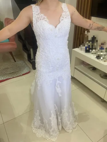 Vestido de Noiva Alda Toscano - Impecável - Usado Apenas Uma Vez