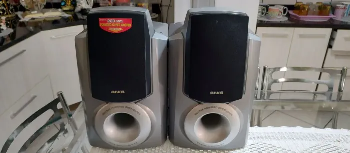 Par de caixas acústicas Aiwa modelo nex-959