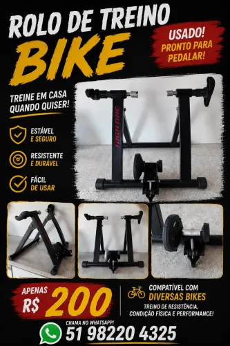 Rolo de treino bike