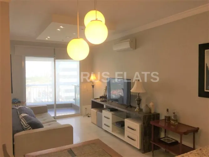 Flat para alugar no Brooklin - Edifício Mandarim - Cód. ELR08332