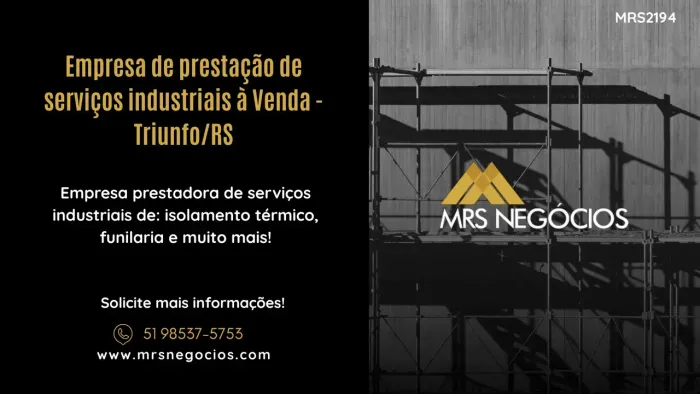 Empresa de prestação de serviços industriais à Venda - Triunfo/RS