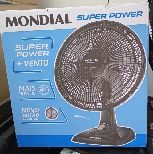 Ventilador na caixa