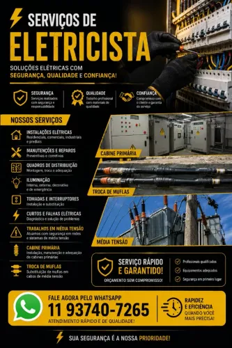 Eletricista, baixa e média tensão ?