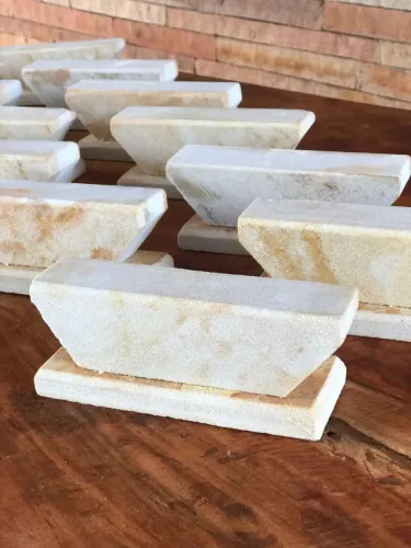 Pedra natural para amolar facas 
