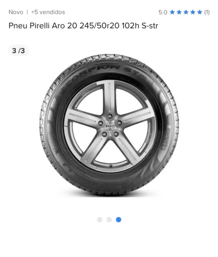 Vendo pneus semi novos Pirelli Aro 20 Scorpion