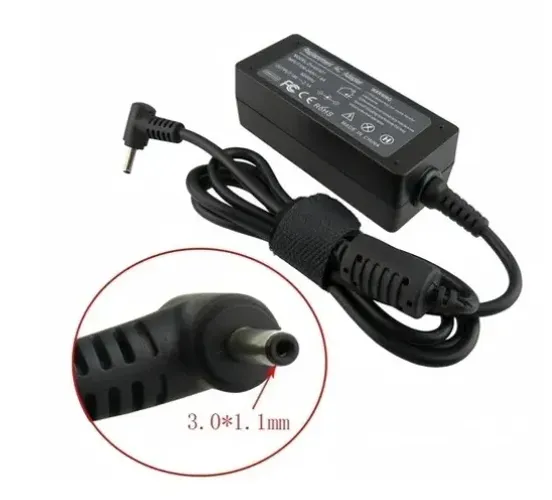 Fonte para notebook Samsung book ponta fina 3.16a 65w 19v + cabo de força