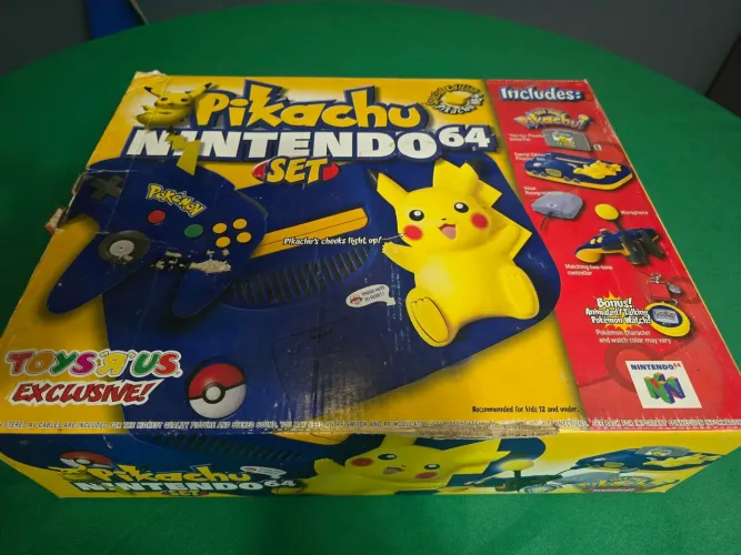 Nintendo 64 Pikachu Edition completo