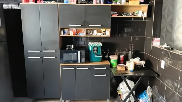 Armário de Cozinha 4 Peças preto