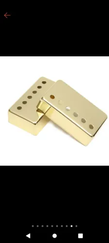 Capa de captador humbucker dourada novas
